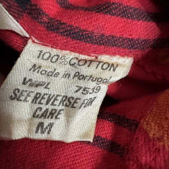 2 Vintage Diane Von Furstenberg Boxy‎ Flannel Plaid Shirts Size S M Buffalo LOT - Picture 8 of 16